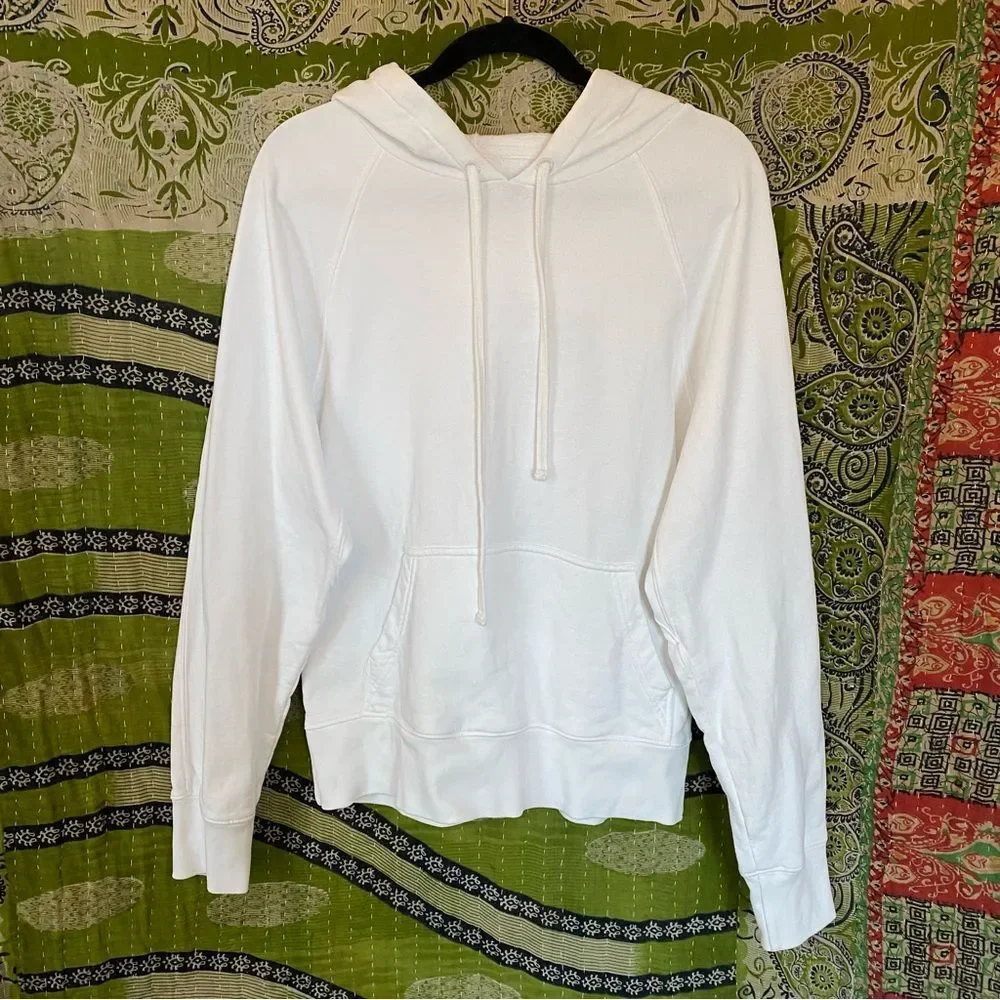 Zadig & Voltaire White Clipper Camo Skull Metallic Embroidery Hoodie Size Medium